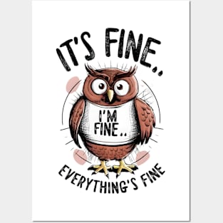 Owlivia: I'm Fine Posters and Art